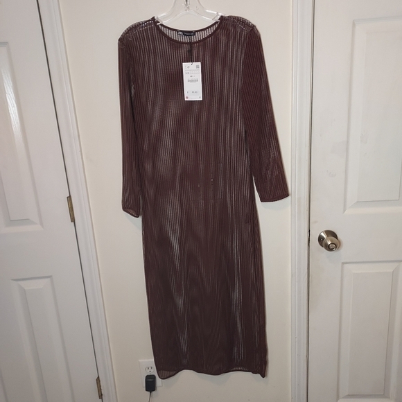Zara mesh dress Sz S-M - Picture 5 of 7
